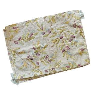 POTTERY BARN Olive Placemats Set of 6 Cotton